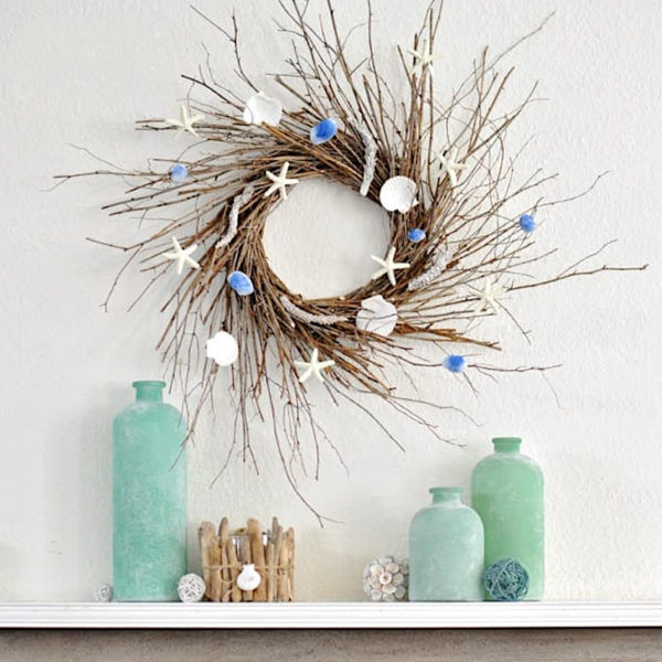 5 Summer Wreaths To Warm Your Coastal Style Front Door - Aubrys Crafts